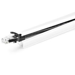 StarTech.com Canaleta Pasacables Sólido con Cinta Adhesiva y Cubierta, 19mm de Ancho x 13mm de Alto - 1,8m de Longitud, Kit de