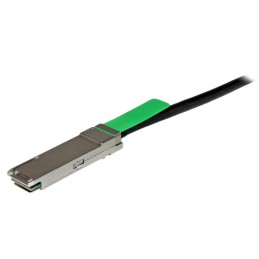StarTech.com Cable de 2m Twinax Direct Attach QSFP+ a QSFP+ - 40G Compatible con MSA sin Codificar - DAC Cobre 40 GbE - Módulo