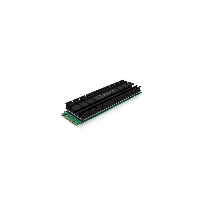 ICY BOX IB-M2HS-701 M.2 NVMe SSD Dissipatore di calore Radiatore Nero 1 pz