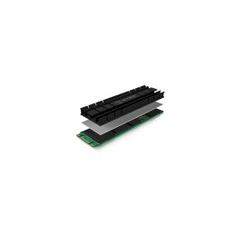 ICY BOX IB-M2HS-701 M.2 NVMe SSD Disipador térmico Radiador Negro 1 pieza(s)