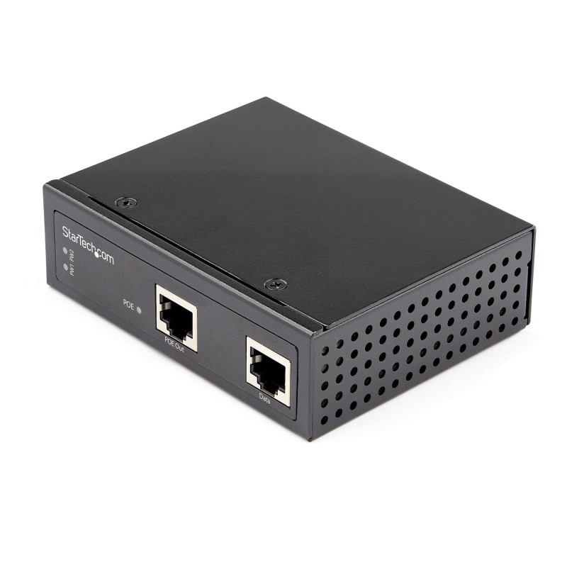 StarTech.com Injecteur PoE Gigabit Industriel - Haute Vitesse Haute Puissance 90W - 802.3bt PoE++ 48V-56V CC DIN Rail -