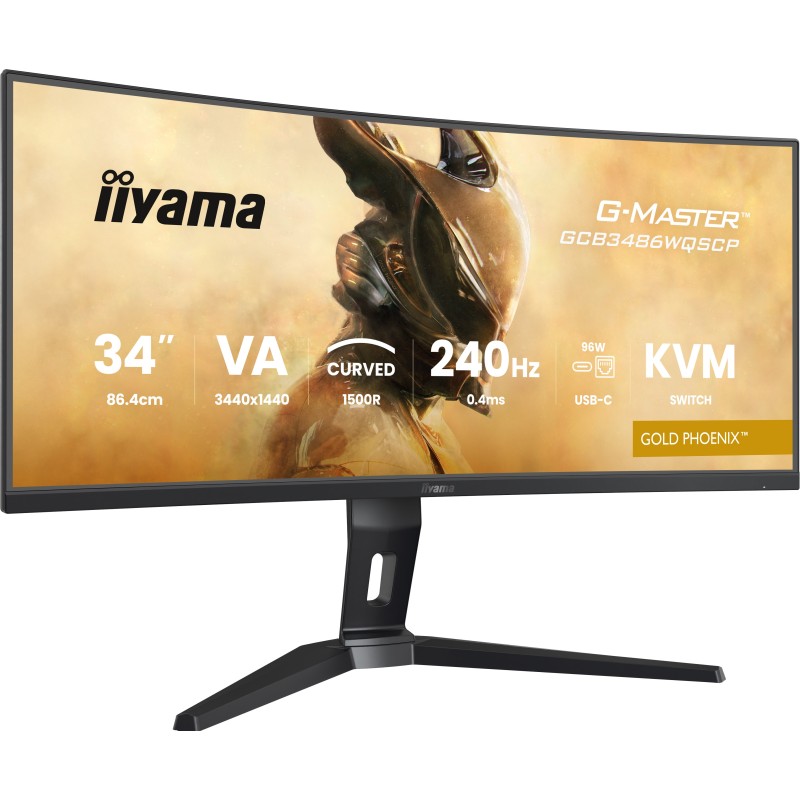 iiyama G-MASTER GCB3486WQSCP-B1 Computerbildschirm 86,4 cm (34") 3440 x 1440 Pixel UltraWide Quad HD Schwarz