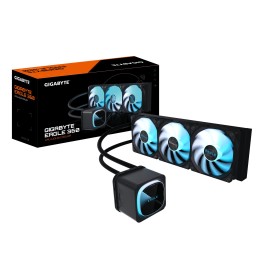 GIGABYTE EAGLE 360 Flüssig-CPU-Kühler - 3x120mm ARGB-Lüfter, Vollfarb-LCD, DAISY-CHAIN, Kompatibel mit Intel LGA 1851 und AMD