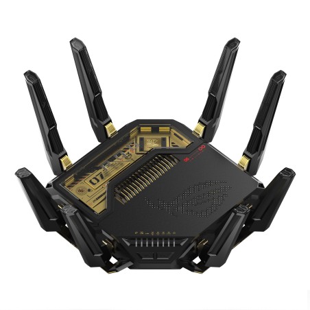 ASUS ROG Rapture GT-BE98 wireless router 10 Gigabit Ethernet Quad-band (2.4 GHz   5 GHz-1   5 GHz-2   6 GHz) Black