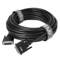 CLUB3D CAC-1220 DVI cable 393.7" (10 m) DVI-D Black