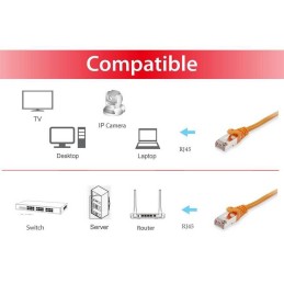 Equip 606603 networking cable Orange 39.4" (1 m) Cat6a S FTP (S-STP) Round