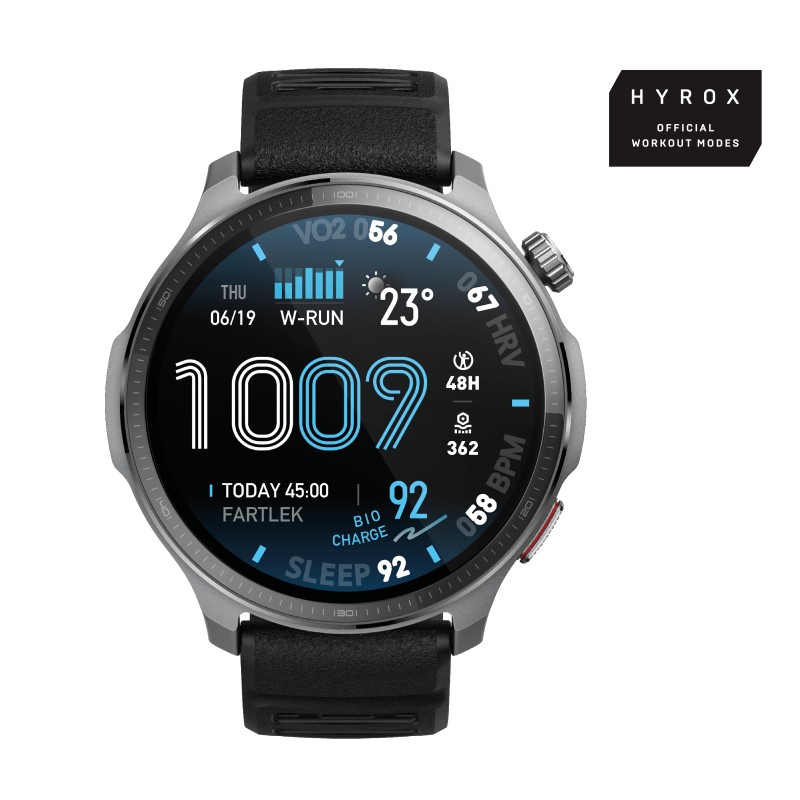 Amazfit Balance 2 XT 3,81 cm (1.5") AMOLED Digital 480 x 480 Pixel Touchscreen Schwarz WLAN GPS