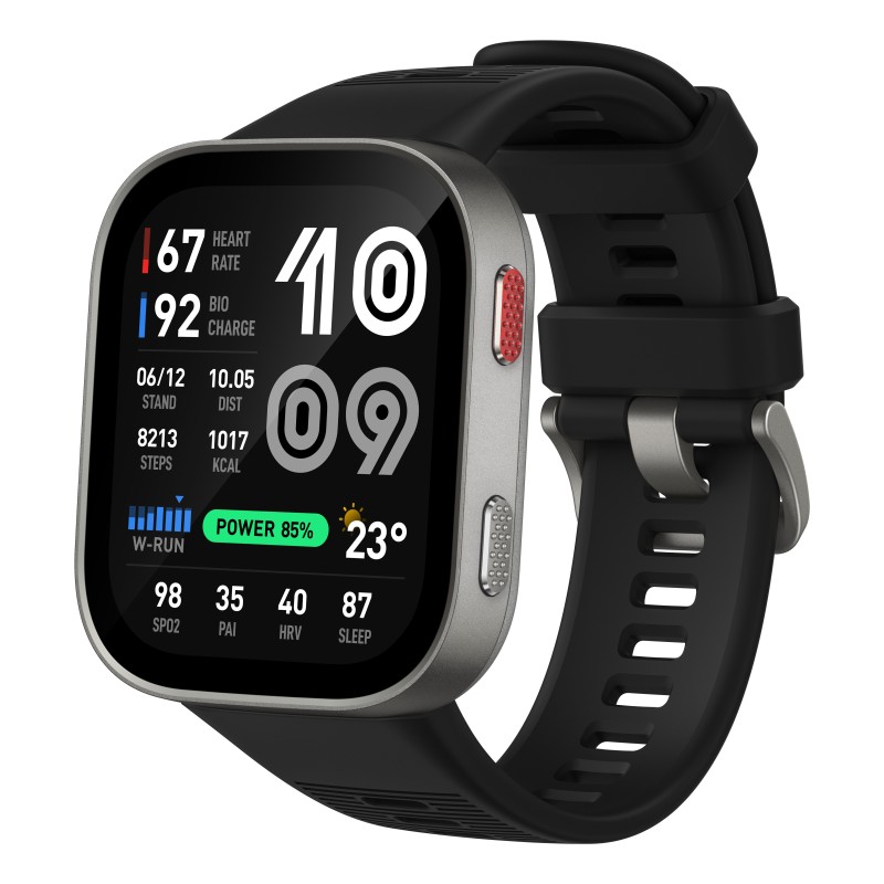 Amazfit Bip Max 2.07" AMOLED Digital 432 x 514 pixels Touchscreen Silver Wi-Fi GPS (satellite)