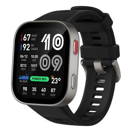 Amazfit Bip Max 5,26 cm (2.07") AMOLED Digital 432 x 514 Pixeles Pantalla táctil Plata Wifi GPS (satélite)