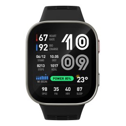 Amazfit Bip Max 5,26 cm (2.07") AMOLED Digitale 432 x 514 Pixel Touch screen Argento Wi-Fi GPS (satellitare)