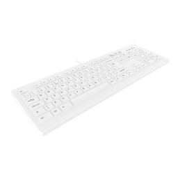 Contour Design Active Key AK-C8100F-UVS-W UK Tastatur Medizinisch USB QWERTY UK Englisch Weiß