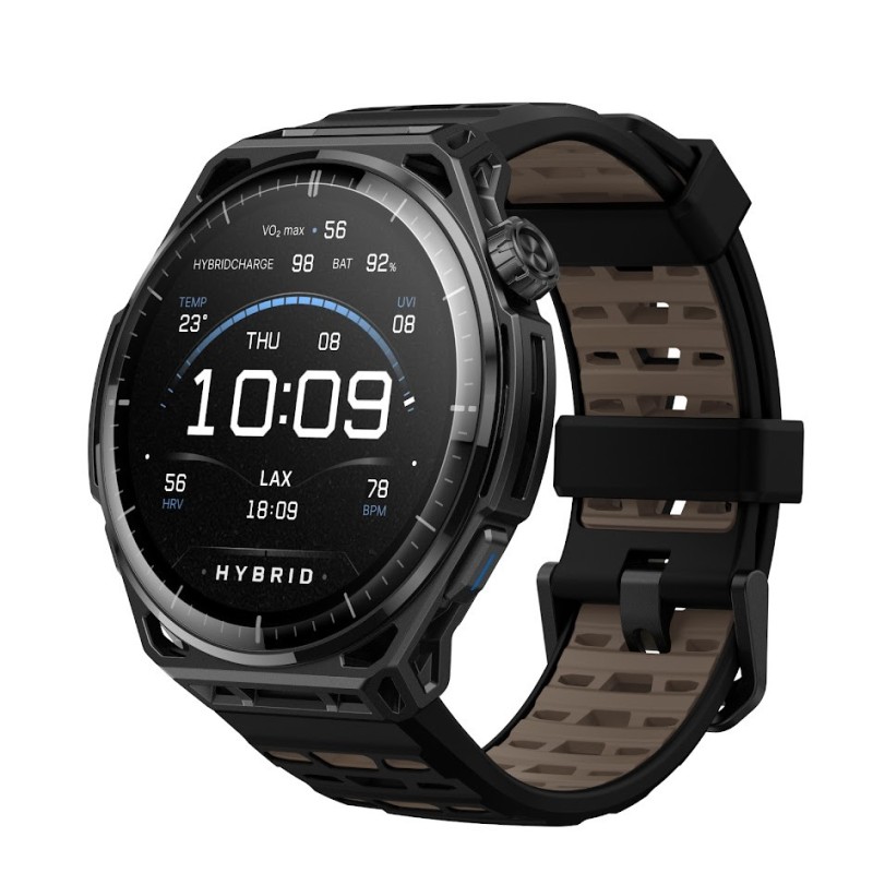 Amazfit Balance 3 3,81 cm (1.5") AMOLED 51 mm Digitale 480 x 480 Pixel Touch screen Titanio, Nero Wi-Fi GPS (satellitare)