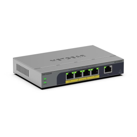 NETGEAR GS105EPP Unmanaged Gigabit Ethernet (10 100 1000) Power over Ethernet (PoE) Desktop- Wandmontage Grau