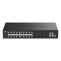 D-Link DGS-1530-20 E switch di rete Gestito L2 Gigabit Ethernet (10 100 1000) Nero
