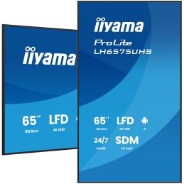 iiyama LH6575UHS-B2AG Signage-Display Digital Signage Flachbildschirm 163,8 cm (64.5") LCD WLAN 500 cd m² 4K Ultra HD Schwarz