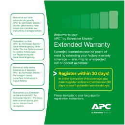 APC Service Pack 3 Year Extended Warranty 3 año(s)