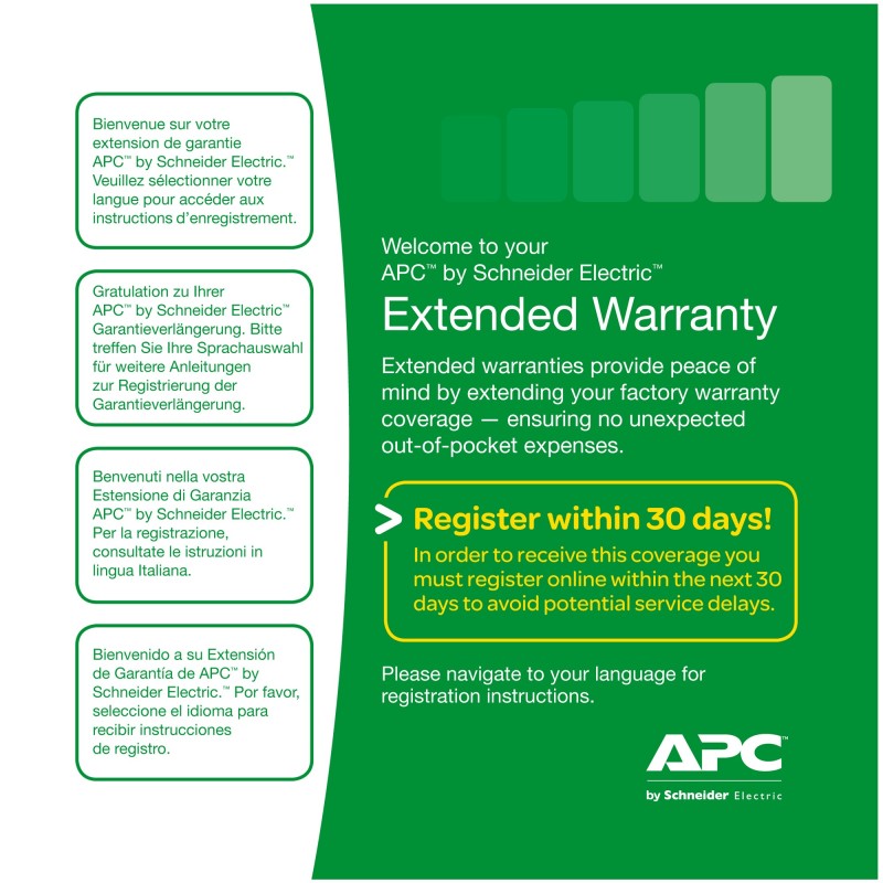 APC Service Pack 3 Year Extended Warranty 3 year(s)