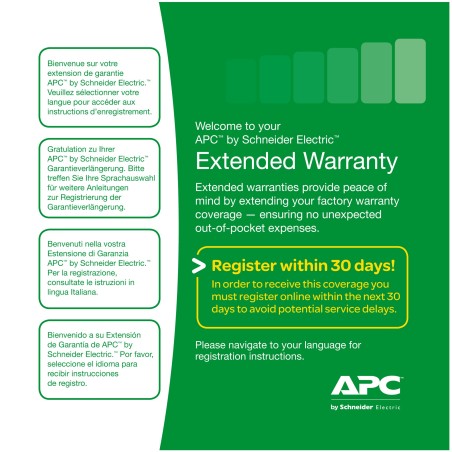 APC Service Pack 3 Year Extended Warranty 3 año(s)