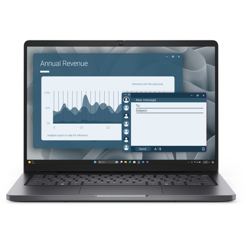 DELL Pro 14 PC14255 AMD Ryzen™ 5 PRO 215 Computer portatile 35,6 cm (14") Full HD+ 16 GB DDR5-SDRAM 512 GB SSD Wi-Fi 6E