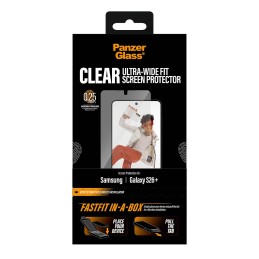 PanzerGlass ® Screen Protector Samsung Galaxy S26+ | Ultra-Wide Fit w. Fastfit in-a-box Protection d'écran transparent 1