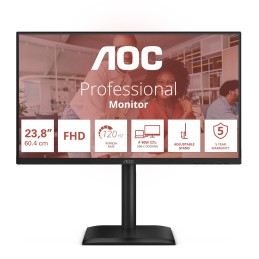 AOC E4 24E4CV écran plat de PC 60,5 cm (23.8") 1920 x 1080 pixels Full HD LED Noir