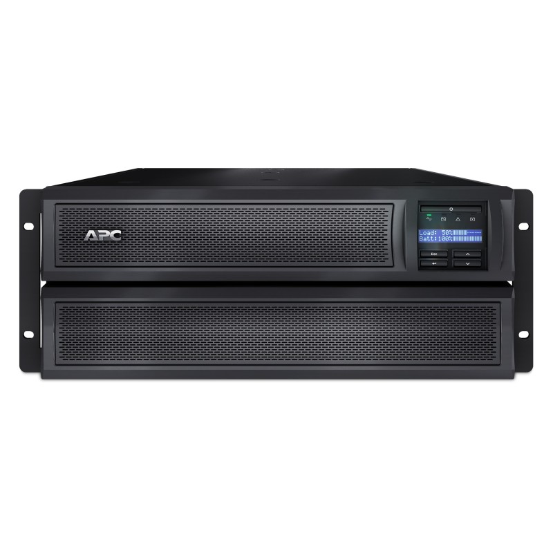 APC Smart-UPS X SMX3000HV - 3000VA, 8x C13 + 2x C19 Ausgang, USB, erweiterbare Laufzeit, kurze Tiefe