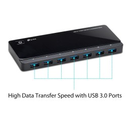 TP-Link USB 3.0 7-Port Hub mit 2 Ladeanschlüssen