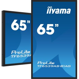 iiyama TF6539AS-B1AG visualizzatore di messaggi Design chiosco 163,8 cm (64.5") LED 435 cd m² 4K Ultra HD Nero Touch screen