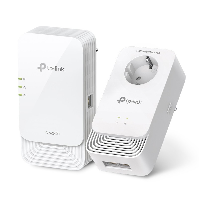 TP-Link PGW2440 KIT PowerLine network adapter 1428 Mbit s Ethernet LAN Wi-Fi White