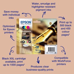 Epson Pen and crossword C13T16364012 ink cartridge 1 pc(s) Original High (L) Yield Black, Cyan, Magenta, Yellow
