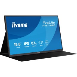 iiyama ProLite P1671HSC-B1 pantalla para PC 39,6 cm (15.6") 1920 x 1080 Pixeles Full HD LED Negro