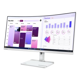 Lenovo L34W-4C computer monitor 34" 3440 x 1440 pixels UltraWide Quad HD LED Gray