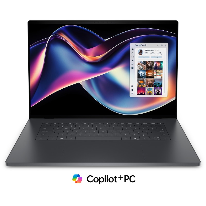 DELL XPS DA16260 Copilot+ PC Intel Core Ultra X7 358H Laptop 40,6 cm (16") Touchscreen 3.2K 32 GB LPDDR5x-SDRAM 1 TB SSD Wi-Fi