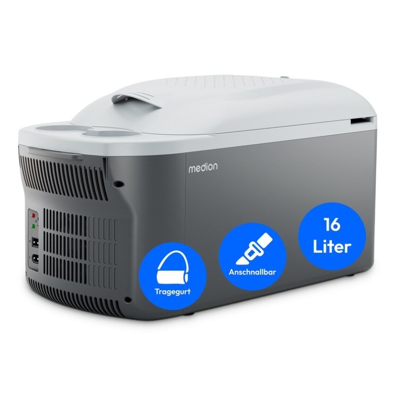 MEDION MD13100 borsa frigo 16 L Elettrico Grigio, Bianco