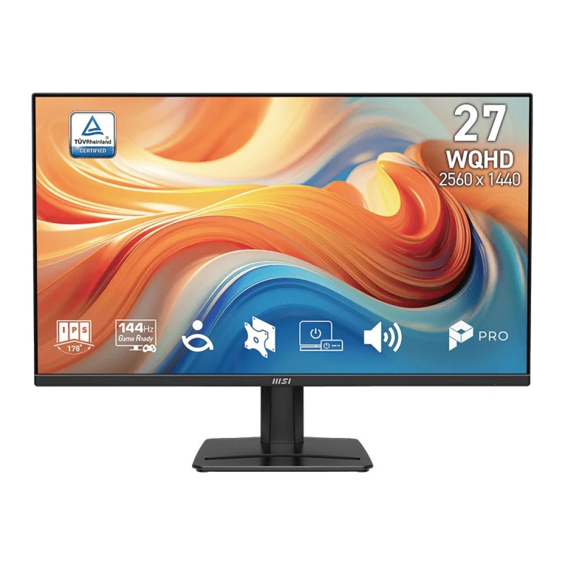 MSI PRO MP275QDE E14 pantalla para PC 68,6 cm (27") 2560 x 1440 Pixeles Wide Quad HD LED Negro