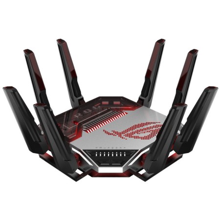 ASUS ROG Rapture GT-BN98 router inalámbrico 10 Gigabit Ethernet Quad-band (2.4 GHz   5 GHz-1   5 GHz-2   6 GHz) Negro, Blanco