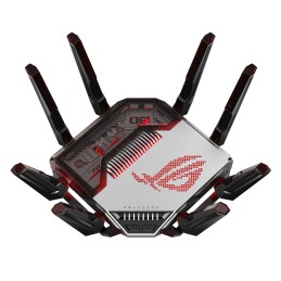 ASUS ROG Rapture GT-BN98 router inalámbrico 10 Gigabit Ethernet Quad-band (2.4 GHz   5 GHz-1   5 GHz-2   6 GHz) Negro, Blanco