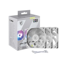 MSI MAG F120 ARGB WHITE x3 Carcasa del ordenador Ventilador 12 cm Blanco 3 pieza(s)