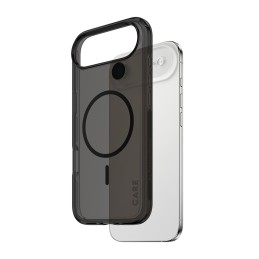 PanzerGlass CARE™ by ® Smokey Case w. Black MagSafe iPhone Air custodia per cellulare Cover Nero