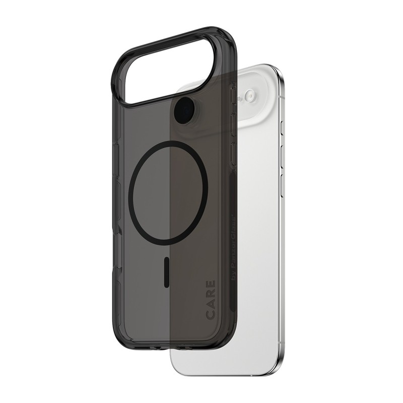 PanzerGlass CARE™ by ® Smokey Case w. Black MagSafe iPhone Air mobile phone case Cover