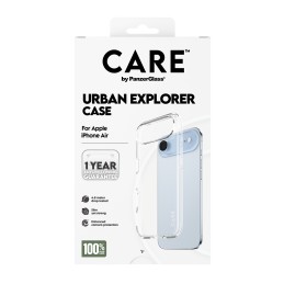 PanzerGlass CARE™ by ® Urban Explorer Case Transparent iPhone Air custodia per cellulare Cover Trasparente