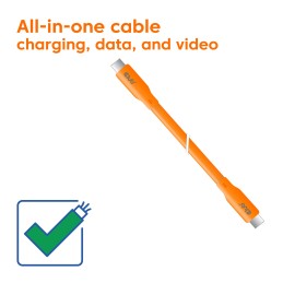 CLUB3D Kabel   Adapter cavo USB USB4 Gen 2x2 2 m USB C 20 Gbit s 240 W Arancione