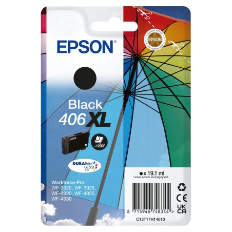 Epson Pack individual de tinta DURABrite Ultra negro 406XL Paraguas