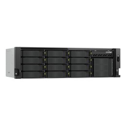 QNAP TS-H1655XEU-RP Server di archiviazione Armadio (3U) Intel Atom® C5125 8 GB DDR4 0 TB QuTS hero Nero, Grigio