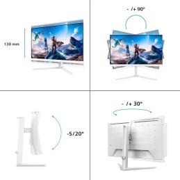 Philips Evnia 5000 Computerbildschirm 68,6 cm (27") 3840 x 2160 Pixel 4K Ultra HD LCD Weiß