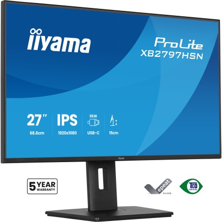 iiyama ProLite XB2797HSN-B1 computer monitor 27" 1920 x 1080 pixels Full HD LCD Black