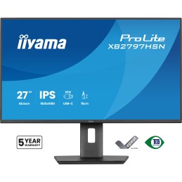 iiyama ProLite XB2797HSN-B1 Computerbildschirm 68,6 cm (27") 1920 x 1080 Pixel Full HD LCD Schwarz