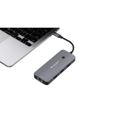 Verbatim CMH-09 USB tipo-C 10000 Mbit s Argento