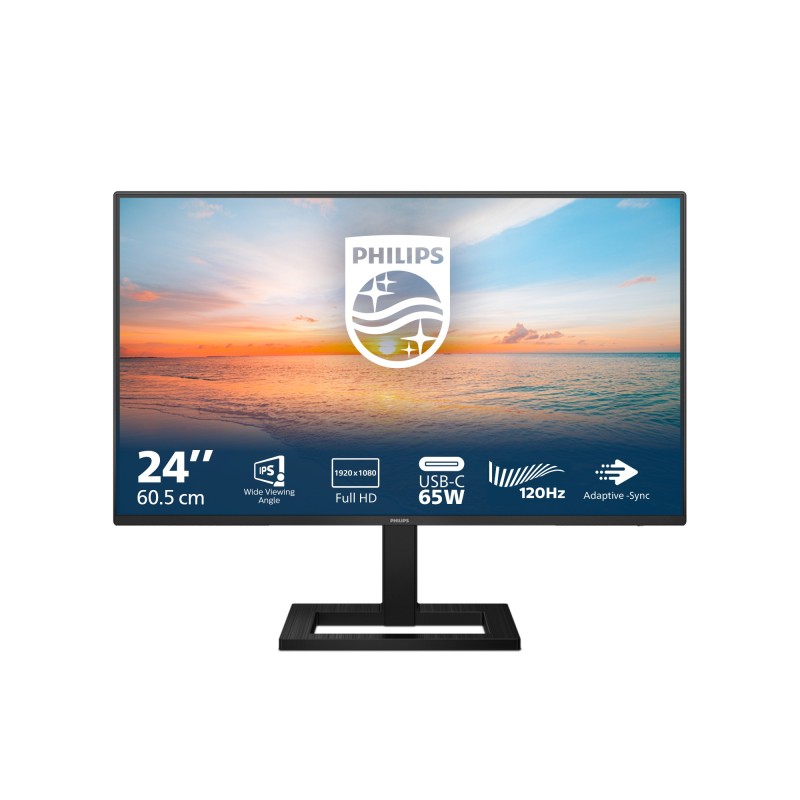 Philips 1000 series 24E1N1300AE 00 Computerbildschirm 60,5 cm (23.8") 1920 x 1080 Pixel Full HD LCD Schwarz