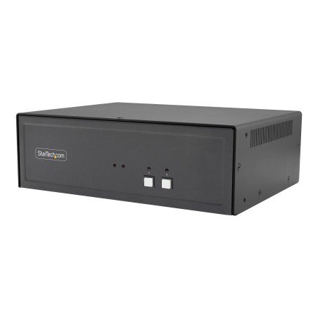 StarTech.com Switch KVM Sécurisé à 2 Ports, DisplayPort, 4K 60 Hz, KVM de Bureau NIAP 4.0, Boîtier Métallique, Port CAC, Made